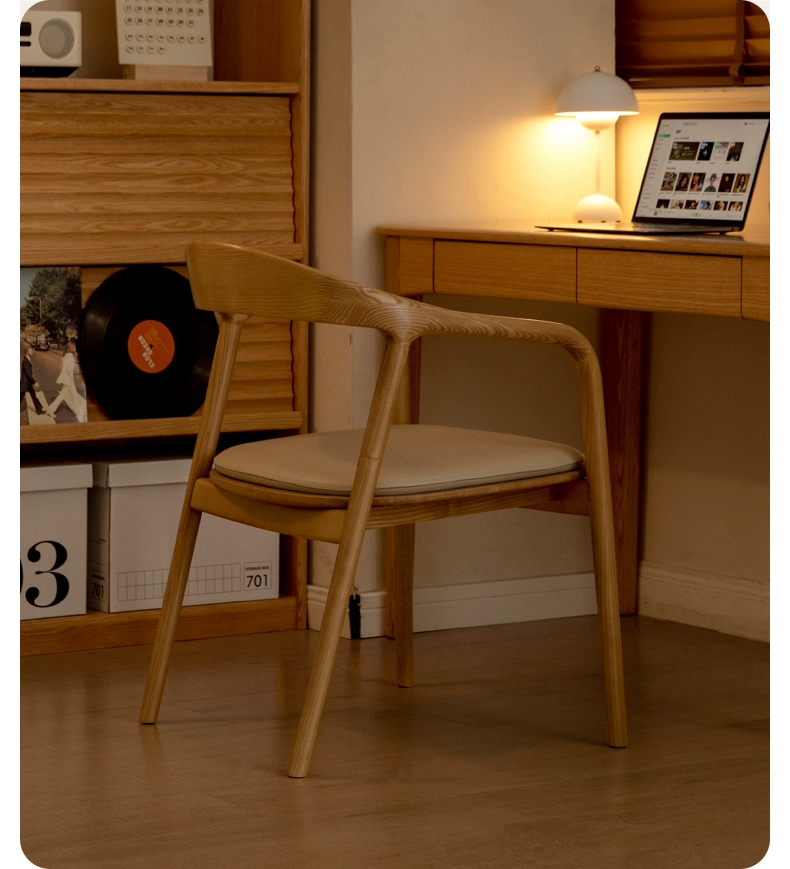 Book Chair , Wood Book Chair , Armrest Wood Book Chair,Modern Simple Solid Wood Dining Chair Walnut Color With Armrests For Home Hotel Bar