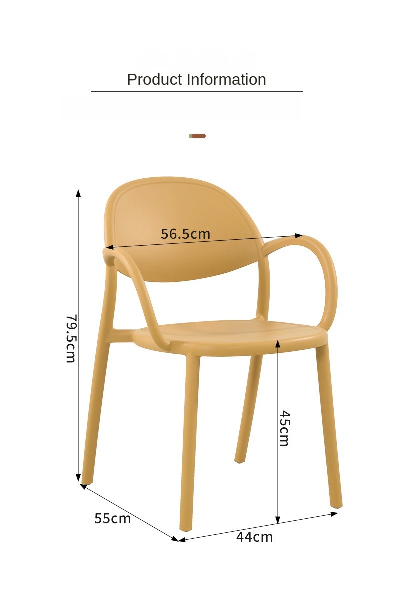 Chair with Plastic Cover,Patio Chair Plastic,Modern Chair Plastic,Modern Thickened Stackable Home Dining Chair and Armchairs Plastic PU for Living Rooms and Malls Wholesale