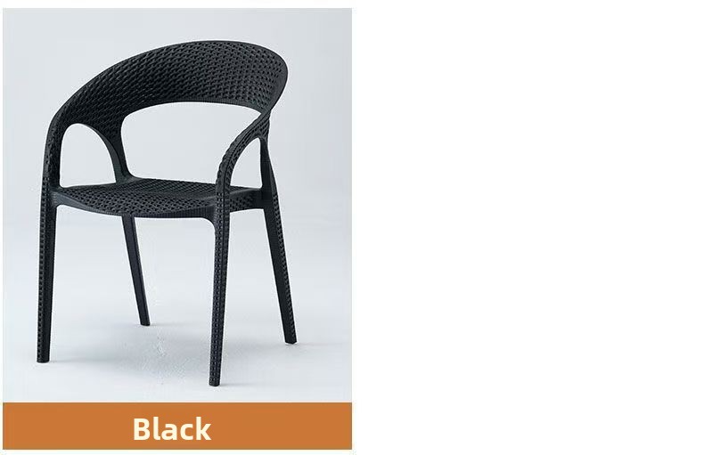 Durable outdoor plastic garden furniture Comfortable patio chair with plastic rattan modern patio design