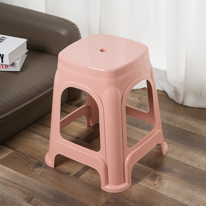 Chair Stool Plastic,Plastic Small Stool,Sitting Stool Plastic,Modern Thickened Portable Anti-Drop Plastic Chair Stool Wholesale Household Stackable Ottomans for Apartment Park School