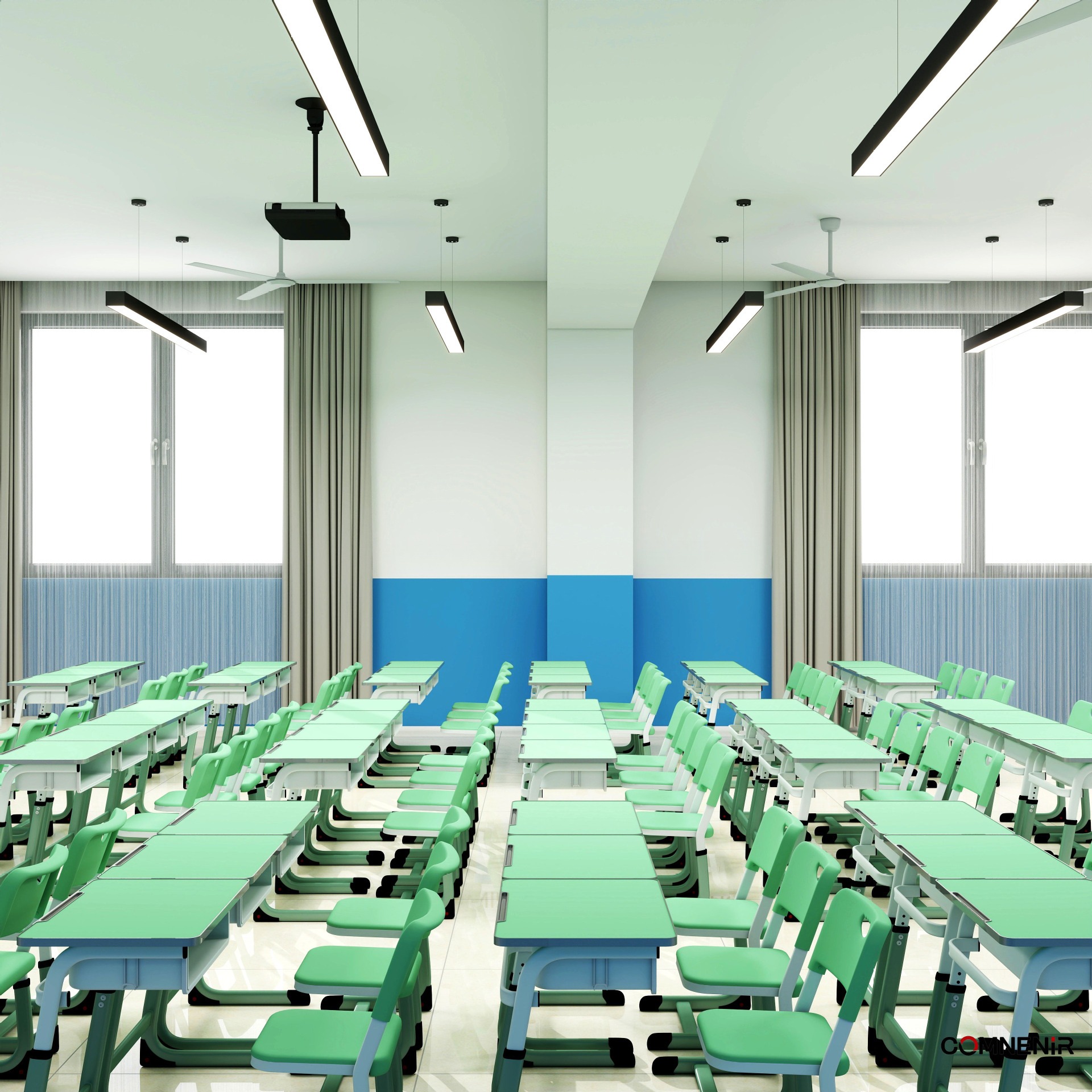School Desks and Chairs,Student Desks and Chairs,Table and Chair Combination Modern Design Adjustable School Desks Chairs for 2 Students Supplier's Choice Steel Wooden for Classroom University Double Desks