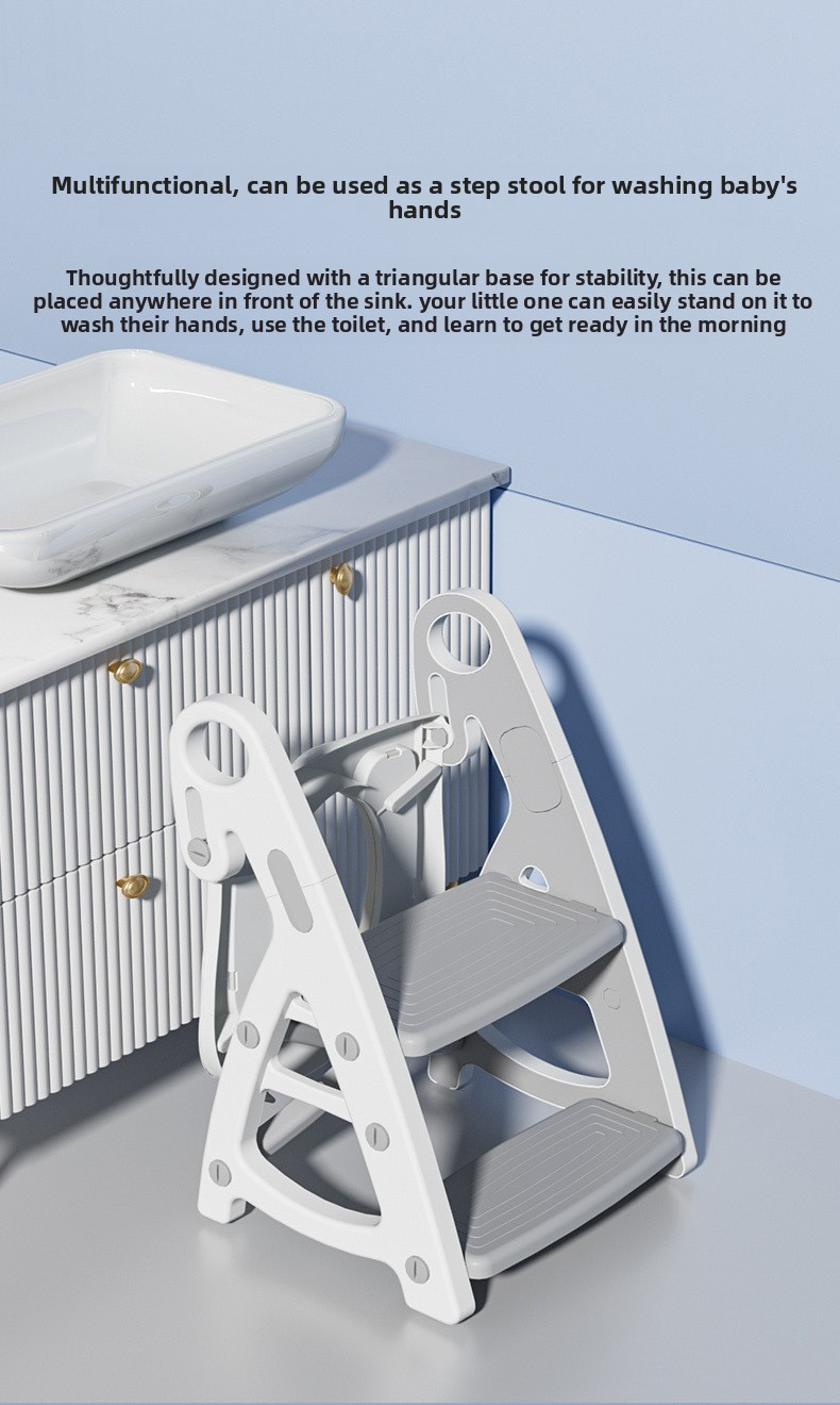 Toilet Ladder Baby,Potty Ladder,Plastic Potty Training Seat Manufacturer Folding Baby Toilet Ladder Baby Furniture Set Plastic Toilet Training Seat with Step Stool Ladder Auxiliary Tools