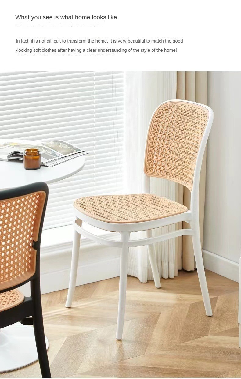 Restaurant Dining Chairs , Balcony restaurant dining chairs , Customized Balcony restaurant dining chairs,Stackable Plastic Dining Chair Lightweight Easy Clean For Balcony Restaurant Home Dining Area