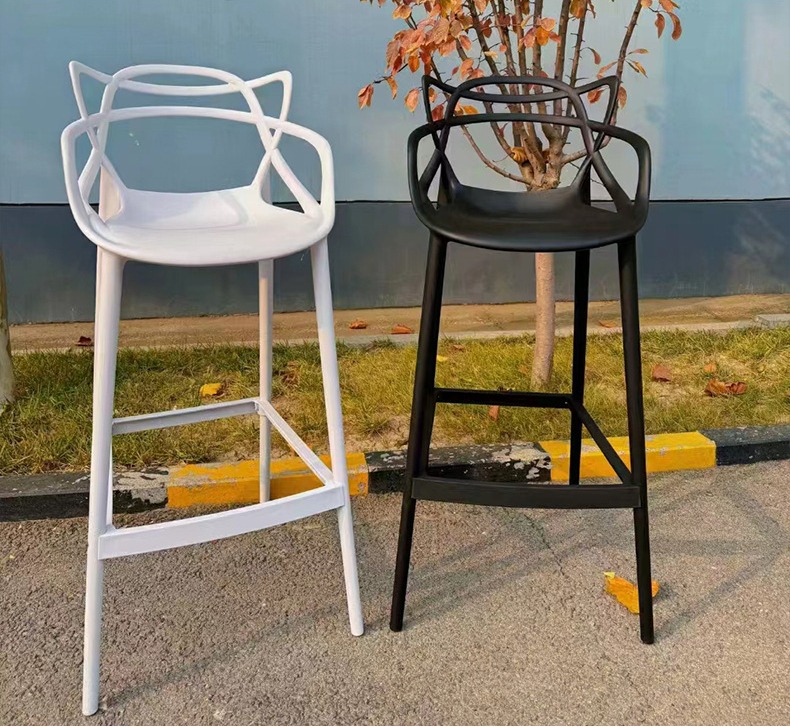 orange bar stools , Plastic orange bar stools , Wholesale Plastic orange bar stools,Modern Minimalist Plastic Bar Stool Stackable Design with Strong Plastic Framework for Cafe Bistro