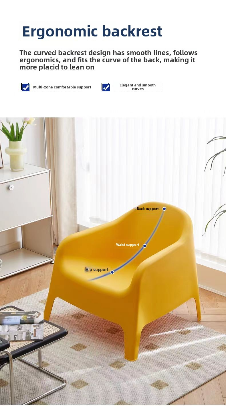 Living Room Sofa Chair,White Sofa Chair,Living Room Arm Chairs Wholesale Modern Comfortable Colorful Stackable Plastic Dining Chairs for Home Mall Balcony Outdoor Sofa