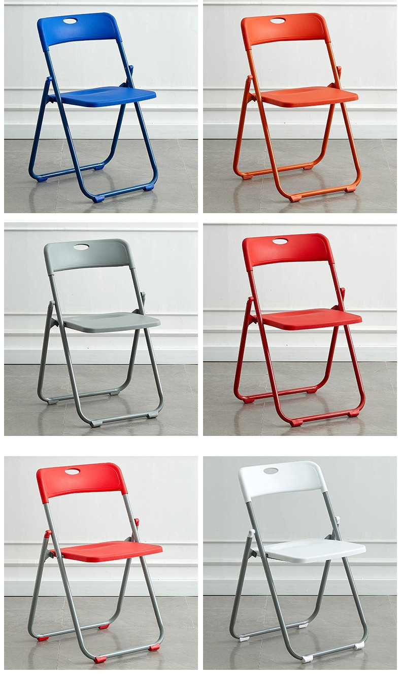 Modern Metal Outdoor Foldable Chairs Lightweight Contemporary Farmhouse Design for Dining Home Furniture-Wholesale Plastic,Exhibition Chair , Folding Exhibition Chair , Thickened Folding Exhibition Chair