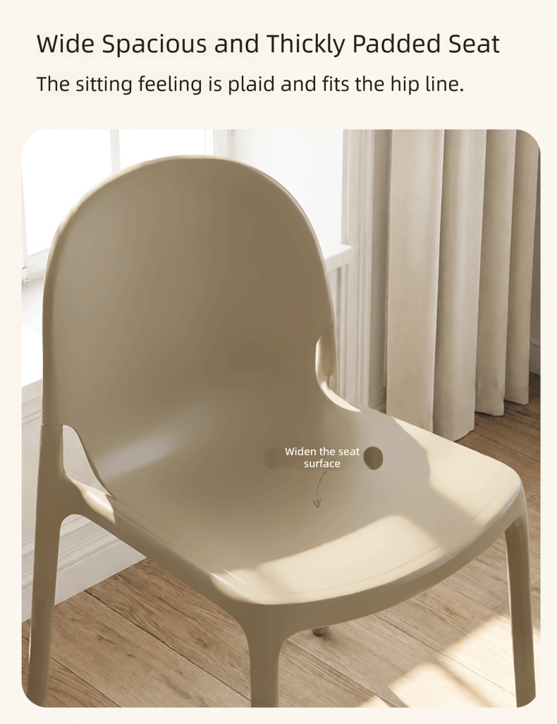 Plastic Dining Chair,Modern Plastic Dining Chairs,Plastic Dining Chairs Set of 4 EaseNeat Waterproof PP Stackable Dining Chair Solid Material Eco Friendly for Wedding Restaurant