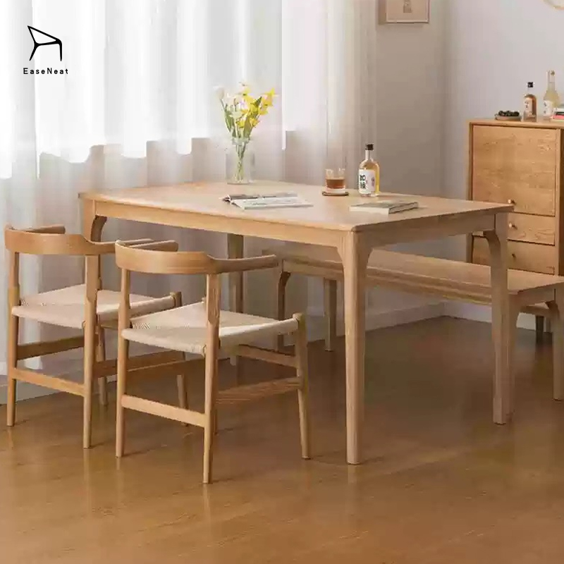 Wooden Dining Chairs,Solid Wood Dining Table and Chairs,Wooden Bistro Chairs Nordic designer modern wood rope woven solid wood restaurant outdoor coffee terrace restaurant chairs