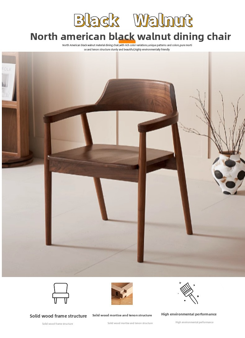 Wood Dining Chairs,Solid Wood Dining Chairs,All Wood Dining Chairs Supplier Modern Indoor Solid Wood Dining Chairs Can Be Stacked Waterproof Hotel Villas Are Available in a Variety of Colors