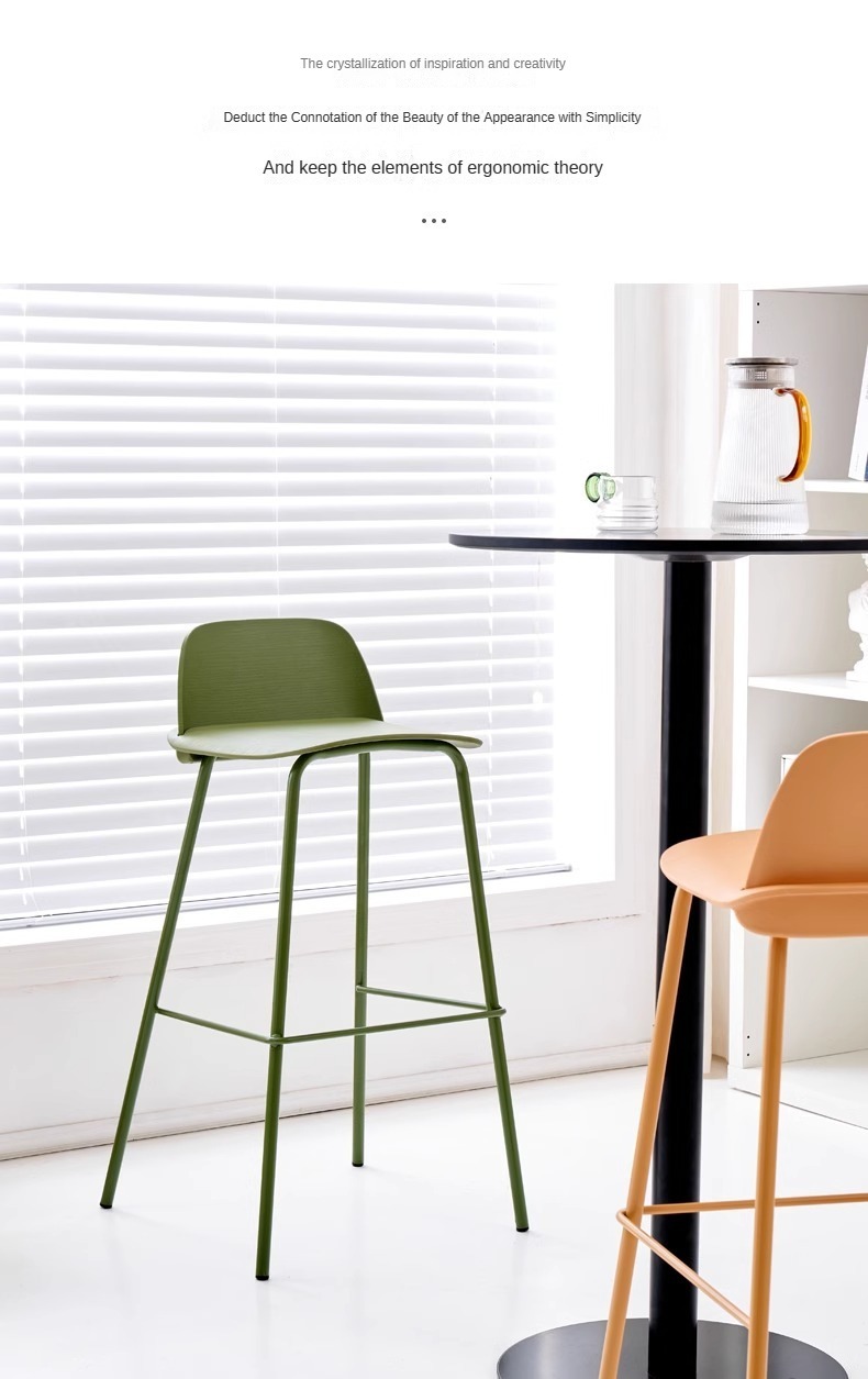 It is suitable for various occasions, including living rooms, bars, hotels, and restaurants.Luxury Bar Stools , Plastic Luxury Bar Stools, High Plastic Luxury Bar Stools