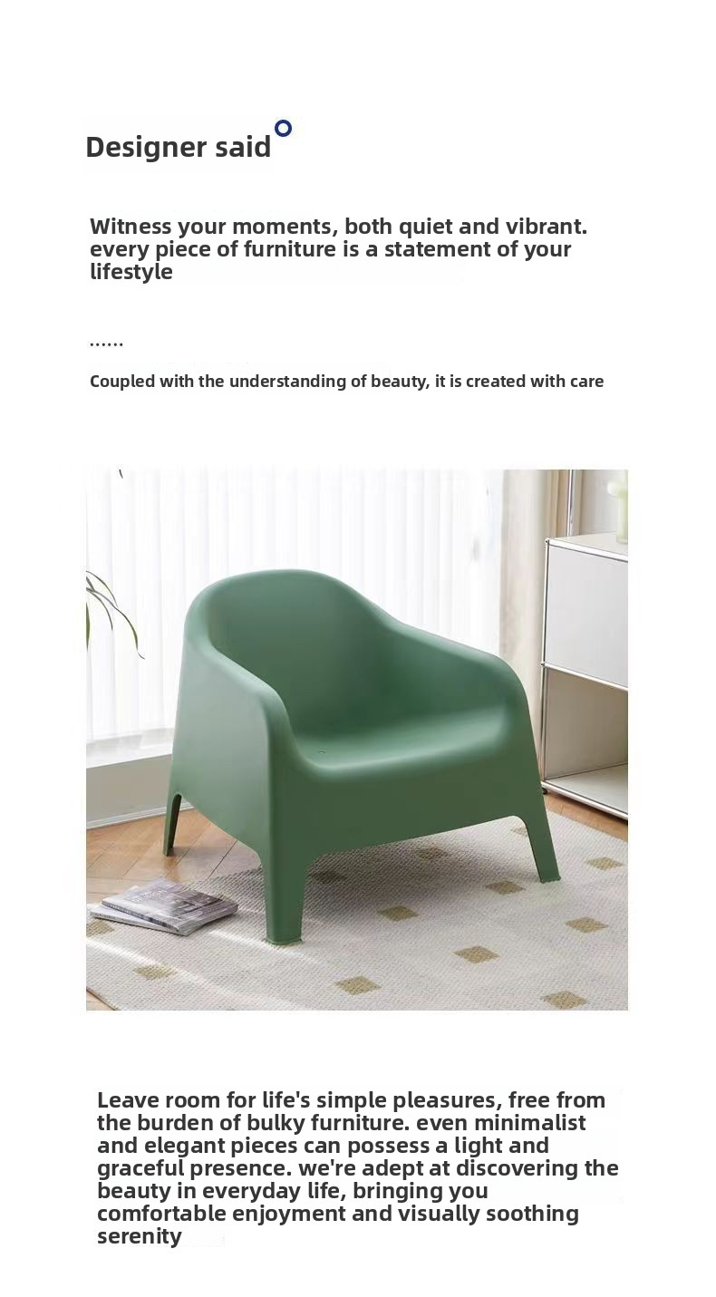 Living Room Sofa Chair,White Sofa Chair,Living Room Arm Chairs Manufacturer Modern Lazy Sofa Chair Dining Comfortable Plastic Chairs Leisure Household Furniture Living Room