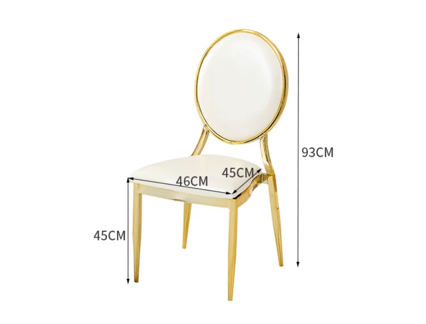 Hotel Chairs,Hotel Dining Chairs,Hotel Banquet Chairs EaseNeat Hot Selling Cheap Gold Stammable Design Pu Leather Round Back Hotel Chair Banquet Activities Wedding Chair