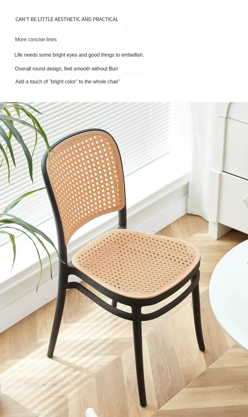 Restaurant Dining Chairs , Balcony restaurant dining chairs , Customized Balcony restaurant dining chairs,Stackable Plastic Dining Chair Lightweight Easy Clean For Balcony Restaurant Home Dining Area
