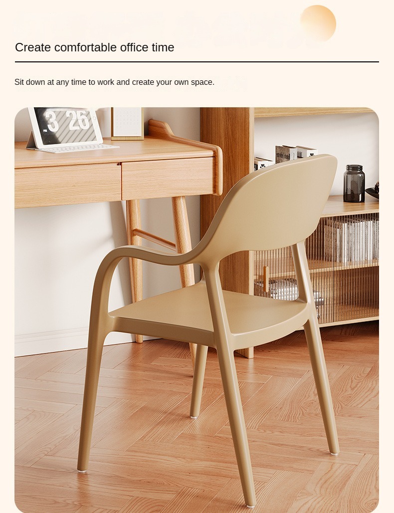 Wholesale Stackable Colorful Plastic Dining Chairs with Backrests Armrests for Restaurant Living Room Shopping Mall Commercial,black dining room chairs , Simple black dining room chairs , Plastic Simple black dining room chairs