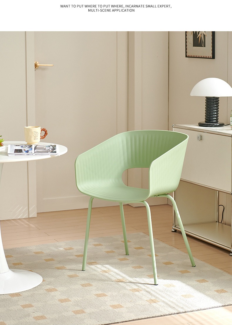 Coffee Chairs , Plastic Coffee Chairs , Nordic Plastic Coffee ChairsModern Minimalist Plastic Coffee Chair Nordic Style Waterproof Easy Clean For Bistro Kitchen Counter