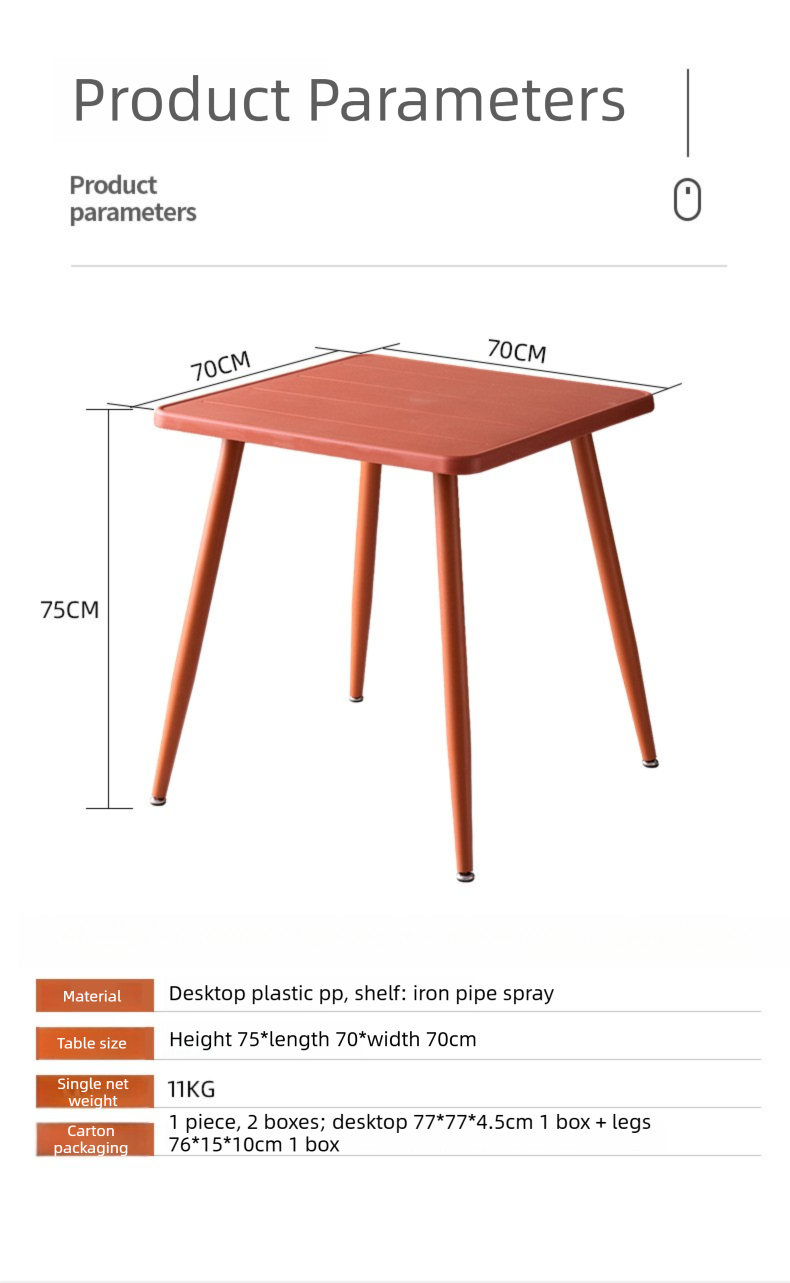 Plastic Dining Table,Plastic Table,Plastic Outdoor Dining Table Wholesale Colorful Commercial Plastic Dining Table for Restaurant Cafe Terrace Furniture