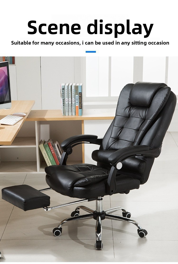 Office Chair,Conference Room Chairs with Wheels,Office Meeting Chairs Supplier Boss Office Chair Home Furniture Adjustable With Footrest Soft Massage Executive Leather Chair