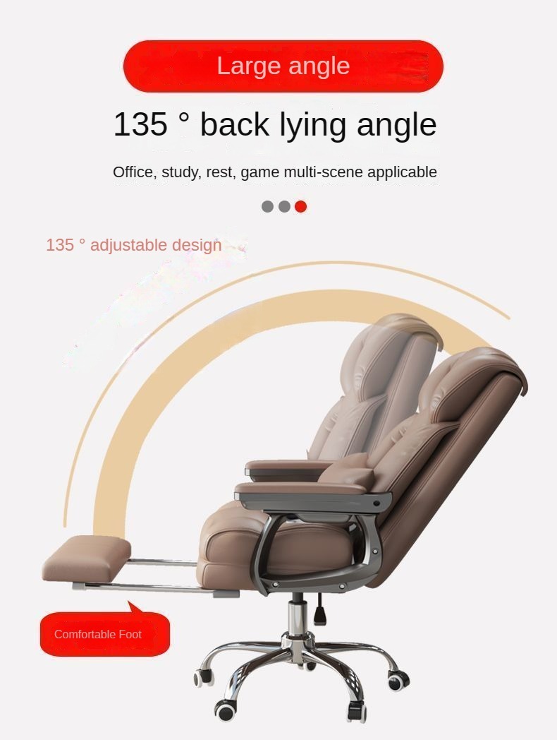 Computer Chair , Best Computer Chair , Discount Best Computer Chair,Adjustable Leather Computer Chair With Armrests Rollers For Bedroom Children Room Dining