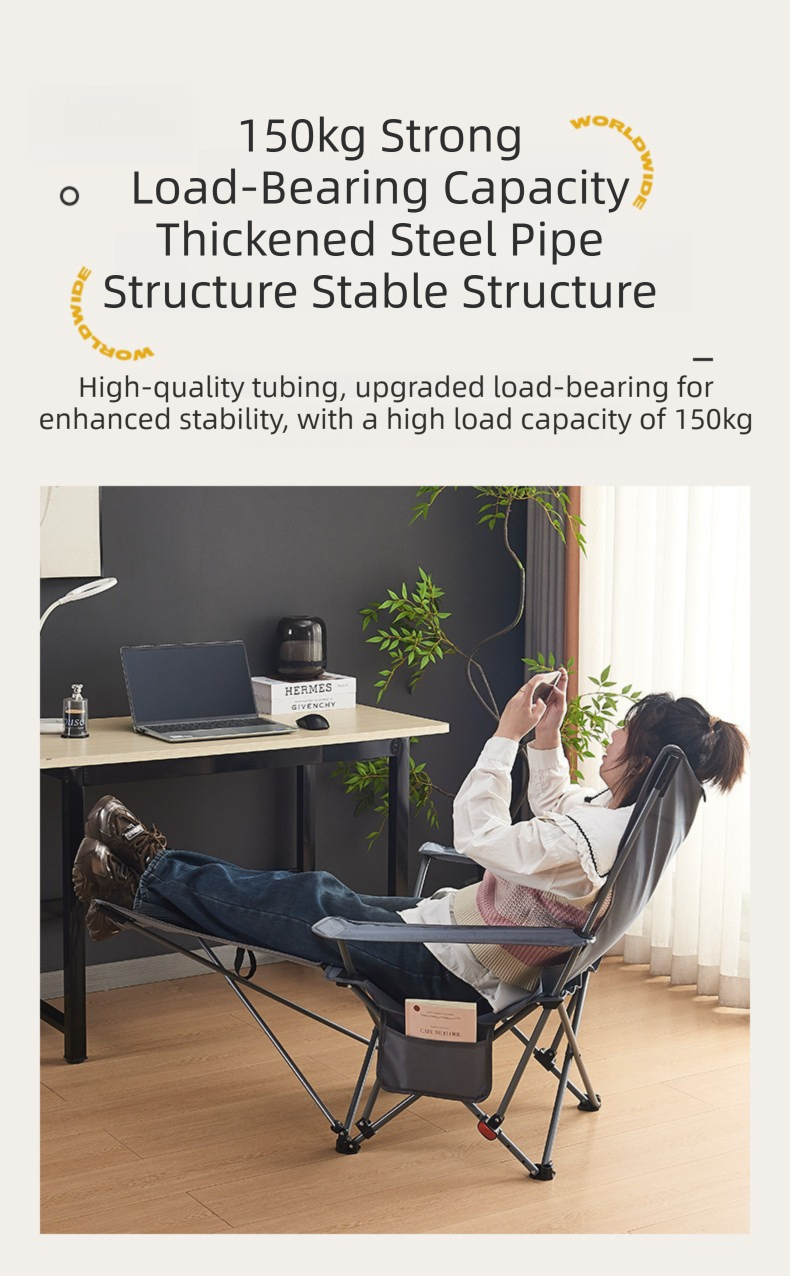 Camping Chairs,Best Camping Chairs,Lawn Chairs Best Camping Chairs Wholesale Lightweight Outdoor Lounge Chair With Detachable Footrest and Storage Bag for Hiking