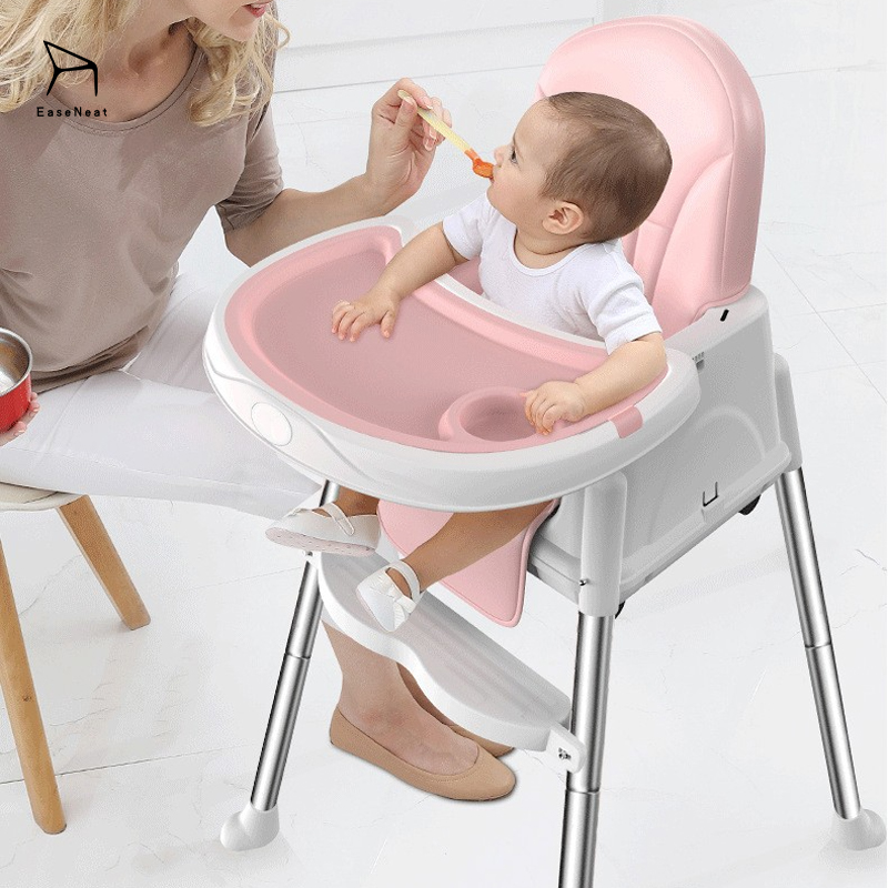 Baby Feeding Chair,White High Chair,Portable Feeding Chair Supplier 2025 Hot Selling Portable Plastic High Baby Feeding Chair Booster with Tray