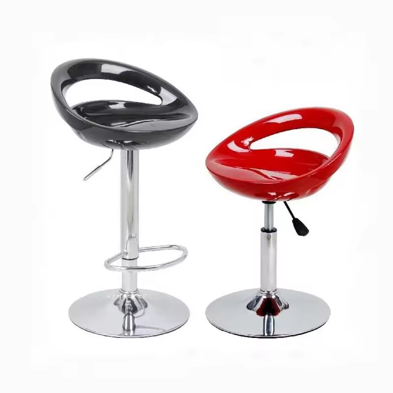 Wholesale High Leg Counter Stool With Rotation Customizable Colors Red Blue Burgundy For Bar Cafe