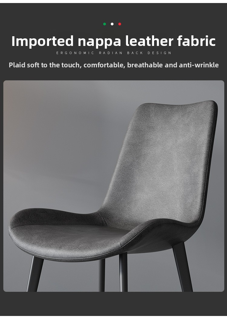 Leather Chair Furniture Luxury Dining Chairs Dining Room Kitchen Bathroom Hotel Wholesale Furniture,Leather Seat Dining Chairs,Leather Upholstered Dining Chair,Modern Leather Chairs Dining
