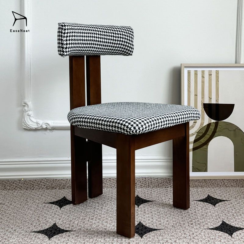 Solid Wood Dining Chair,4 Wooden Dining Chairs,All Wood Dining Set Wholesale Light Luxury Lamb fur Solid Wood Dining Chair For Wedding Party