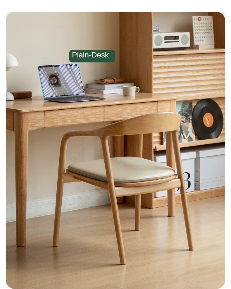 Book Chair , Wood Book Chair , Armrest Wood Book Chair,Modern Simple Solid Wood Dining Chair Walnut Color With Armrests For Home Hotel Bar