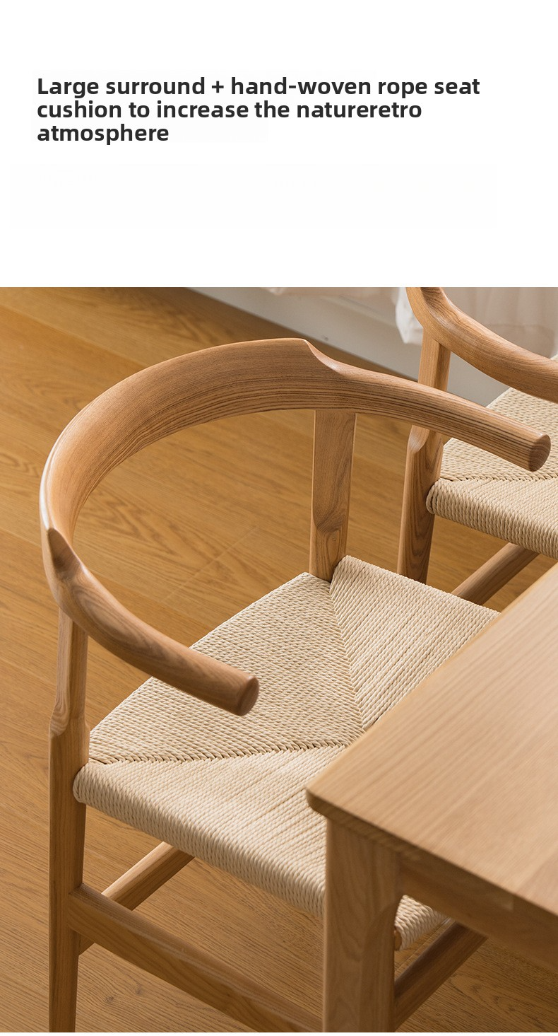 Wooden Dining Chairs,Solid Wood Dining Table and Chairs,Wooden Bistro Chairs Classic good design antique dining chair wishbone chair with rope seat wooden chair