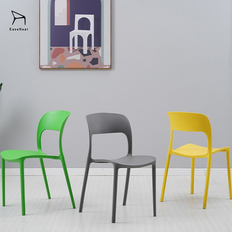 Dining Chairs,Plastic Dining Chairs,Dining Chairs White Plastic EaseNeat Wholesale Modern Leisure Stacked Thick Plastic Dining Chairs Color Comfortable Dining Room Apartment Outdoor Furniture