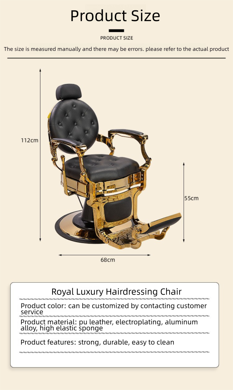 Barber Chair,Black Barber Chair,Barber Chairs Wholesale EaseNeat Metal Frame Commercial Leather Barber Chair 360 Swivel Reclining Ergonomic Heavy Duty