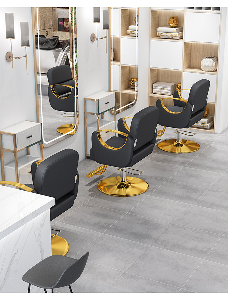 Barber Chair,Black Barber Chair,Barber Chairs Wholesale Wholesale Leather Swivel Adjustable Barber Chair Commercial Salon Furniture Eco Friendly Design
