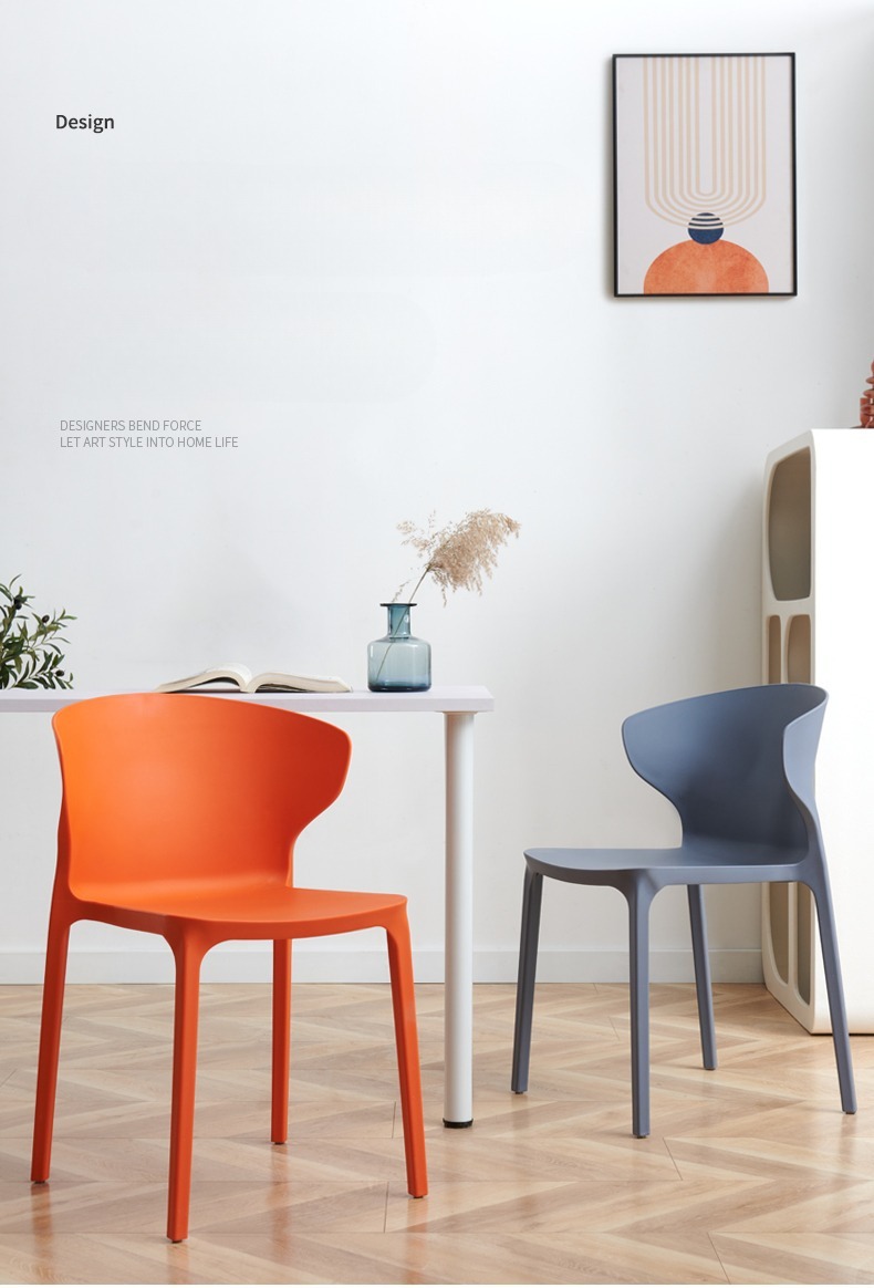 Factory High-quality Simple Plastic Dining Chairs Colored Stackable and Furniture for Living Rooms and Kitchens Modern Outdoor,Outdoor Dining Chairs , Plastic Outdoor Dining Chairs , Simple Plastic Outdoor Dining Chairs