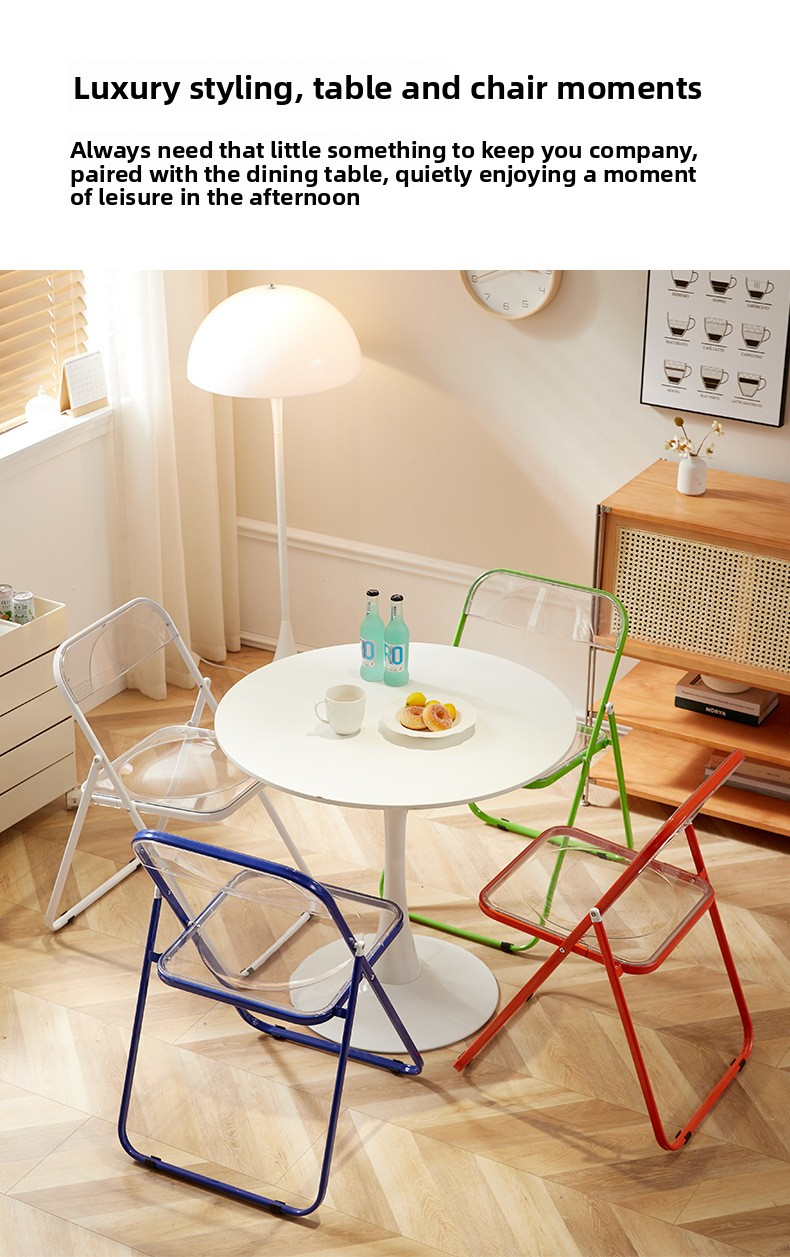 Dining Chairs,Modern Plastic Dining Chairs,White Plastic Dining Chairs EaseNeat Restaurant Furniture Dining Room Chairs Nordic Party Folding Metal Plastic Chair
