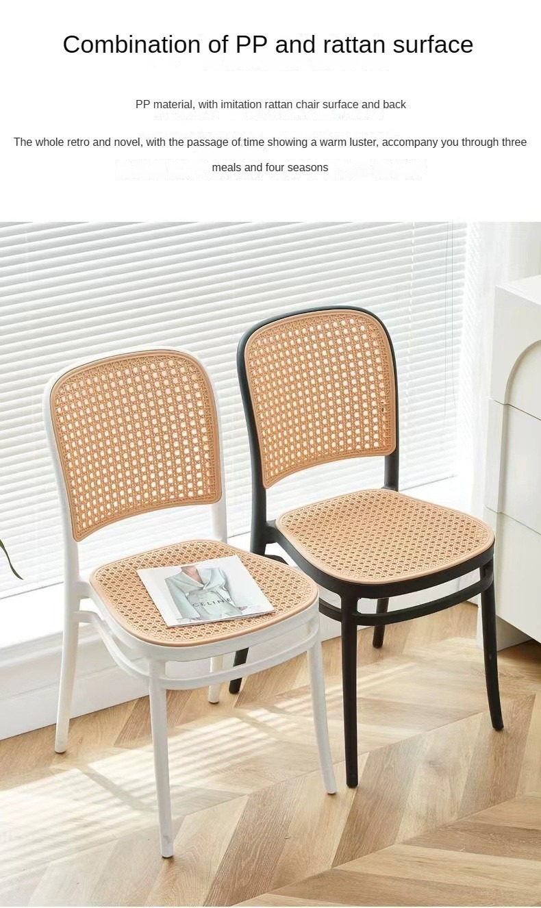 Restaurant Dining Chairs , Balcony restaurant dining chairs , Customized Balcony restaurant dining chairs,Stackable Plastic Dining Chair Lightweight Easy Clean For Balcony Restaurant Home Dining Area