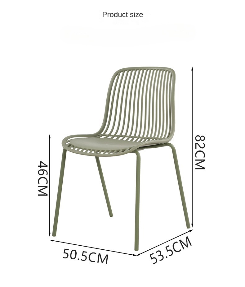 Supplier Modern New Design Stackable Red Plastic Dining Chairs Line Hollowing Out Colored and Lightweight,comfortable dining chairs , Backrest comfortable dining chairs , Simple Backrest Comfortable Dining Chairs
