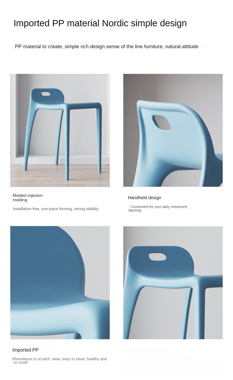 Heavy Duty Bar Stools , Plastic Heavy Duty Bar Stools , Cheap Plastic Heavy Duty Bar Stools,Heavy Duty Plastic Bar Stool With 10CM Backrest Lightweight For Restaurant Cafe
