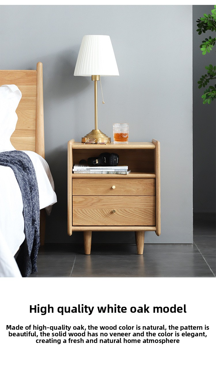 Nightstand,Bedside Table,Locker Nightstand EaseNeat Wholesale Furniture Bedroom Small Apartment Living Room Indoor Solid Wood Nightstand