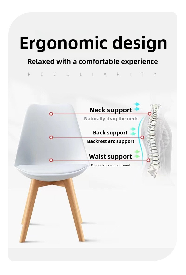 Plastic Chairs,Polypropylene Chairs,Cheap Plastic Outdoor Chairs Supplier Modern Nordic Design Kitchen Hotel PP Tulip Plastic Dining Room Dining Chairs Black and White Wooden Living Room