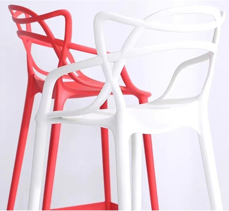orange bar stools , Plastic orange bar stools , Wholesale Plastic orange bar stools,Modern Minimalist Plastic Bar Stool Stackable Design with Strong Plastic Framework for Cafe Bistro