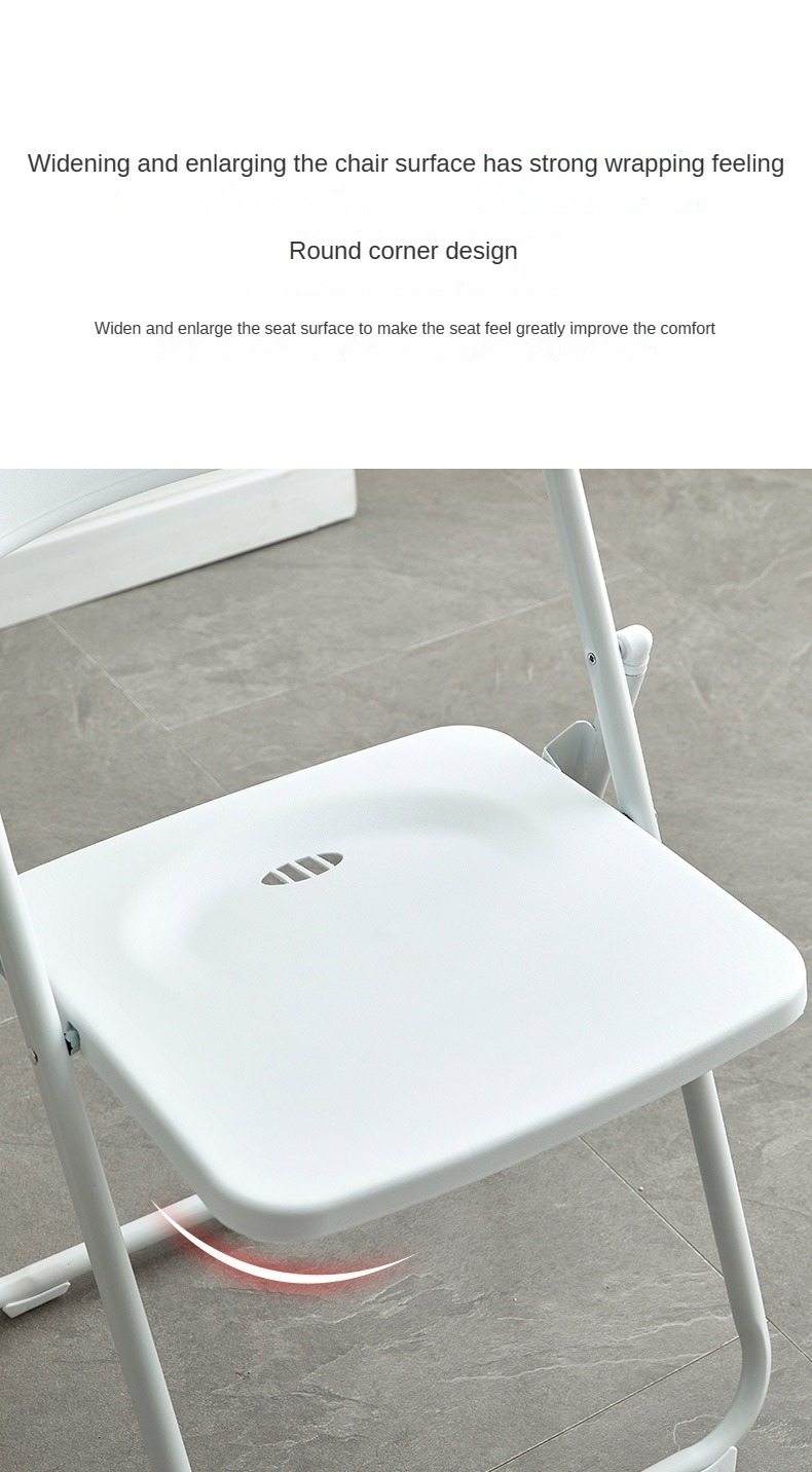 Modern Metal Outdoor Foldable Chairs Lightweight Contemporary Farmhouse Design for Dining Home Furniture-Wholesale Plastic,Exhibition Chair , Folding Exhibition Chair , Thickened Folding Exhibition Chair