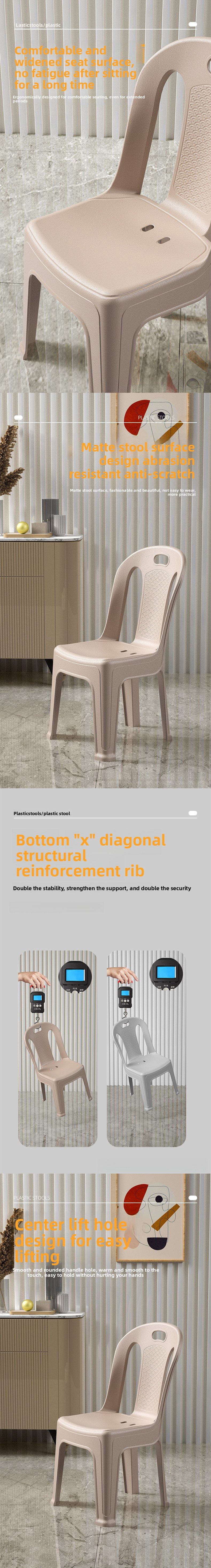 Plastic Chairs,Lifetime Plastic Chairs,Polypropylene Dining Chairs EaseNeat Manufacturer Price High Quality Stacked Color Thick Plastic Chairs Outdoor Garden Restaurant Children Home Chair Modern