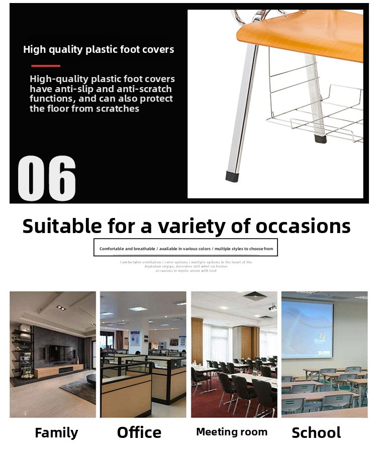 Student Desk and Chair,Classroom Chairs with Desk,Student Table and Chair Set Supplier Modern Solid Wood Student Desk and Chair Metal Frame High Quality Ergonomic Hall Dining Classroom Desk Chair