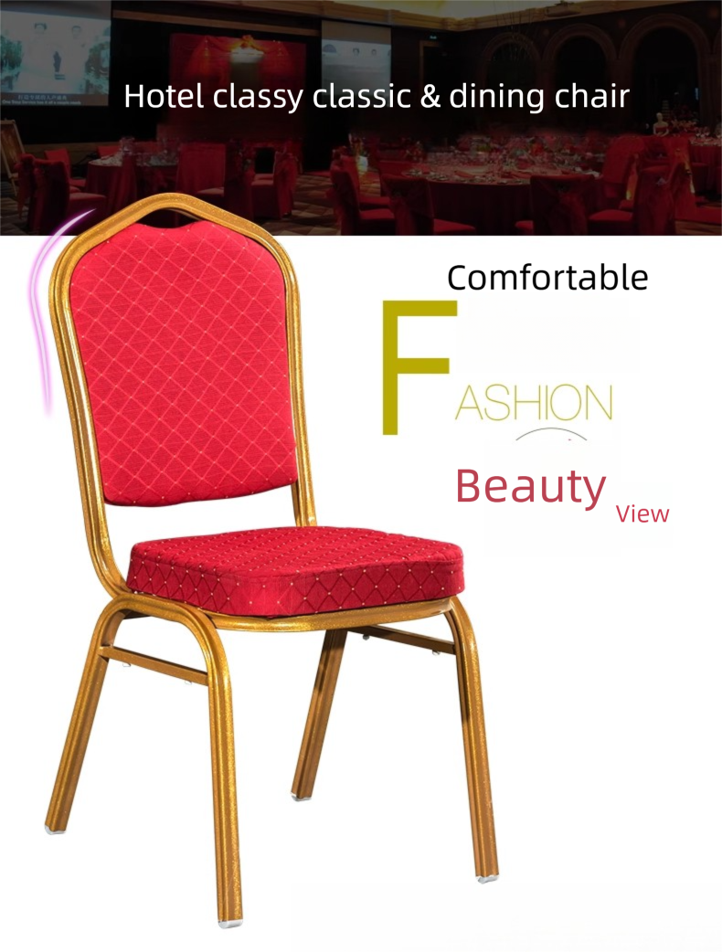 Banquet Chairs,Banquet Chairs for Sale,Banquet Hall Chairs Luxury Metal Steel Banquet Hotel Chairs Durable Portable Stackable Dining Room Chairs for Living Room Villa Wholesale Supplier