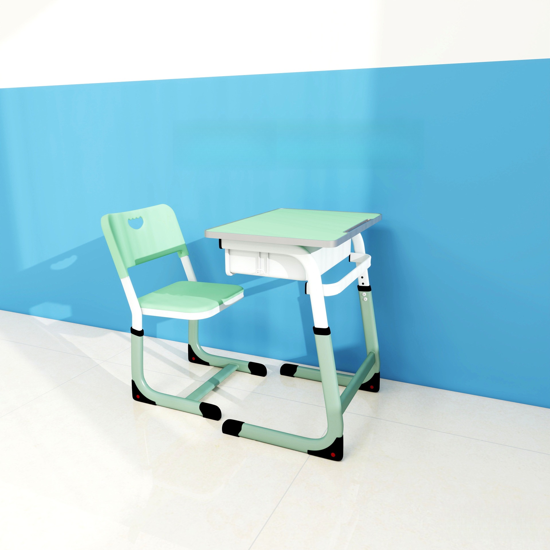 School Desks and Chairs,Student Desks and Chairs,Table and Chair Combination Modern Design Adjustable School Desks Chairs for 2 Students Supplier's Choice Steel Wooden for Classroom University Double Desks
