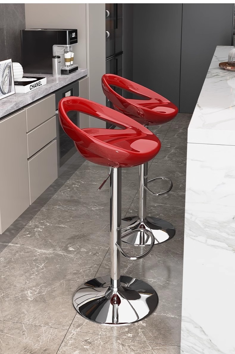 Wholesale High Leg Counter Stool With Rotation Customizable Colors Red Blue Burgundy For Bar Cafe,comfortable counter stools , High comfortable counter stools , High Comfortable Counter Stools Leg