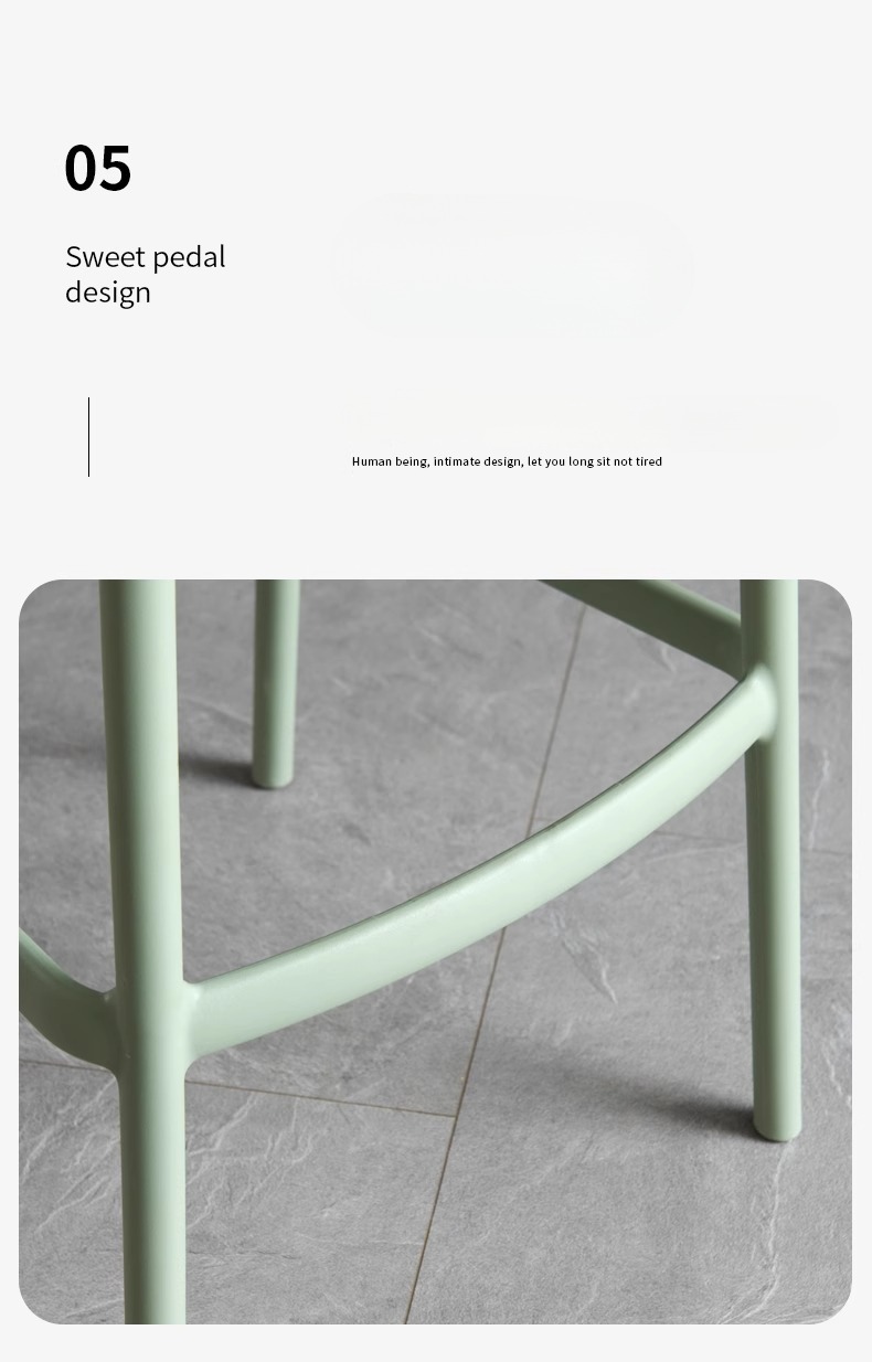 EaseNeat Modern Outdoor Dining Room Furniture Colorful Stackable Plastic Chairs for Cafe Bar Cheaper Prices Living Room Hotel,Outdoor Bar Stools with Backs , Outdoor Bar Stools with Backs for Sale , Best Outdoor Bar Stools with Backs for Sale