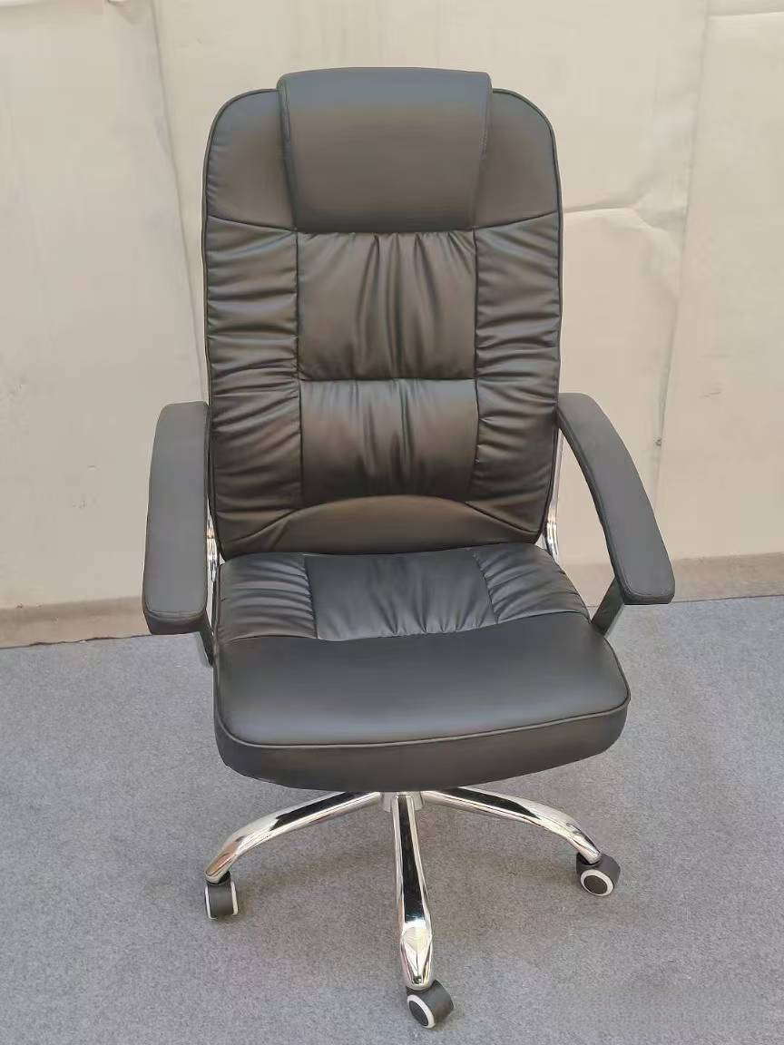 Leather Office Chair,Leather Desk Chair With Wheels,Modern Leather Office Chair Wholesale 2026 Low Price Rotatable Ergonomic Comfort Executive Leather Office Chair