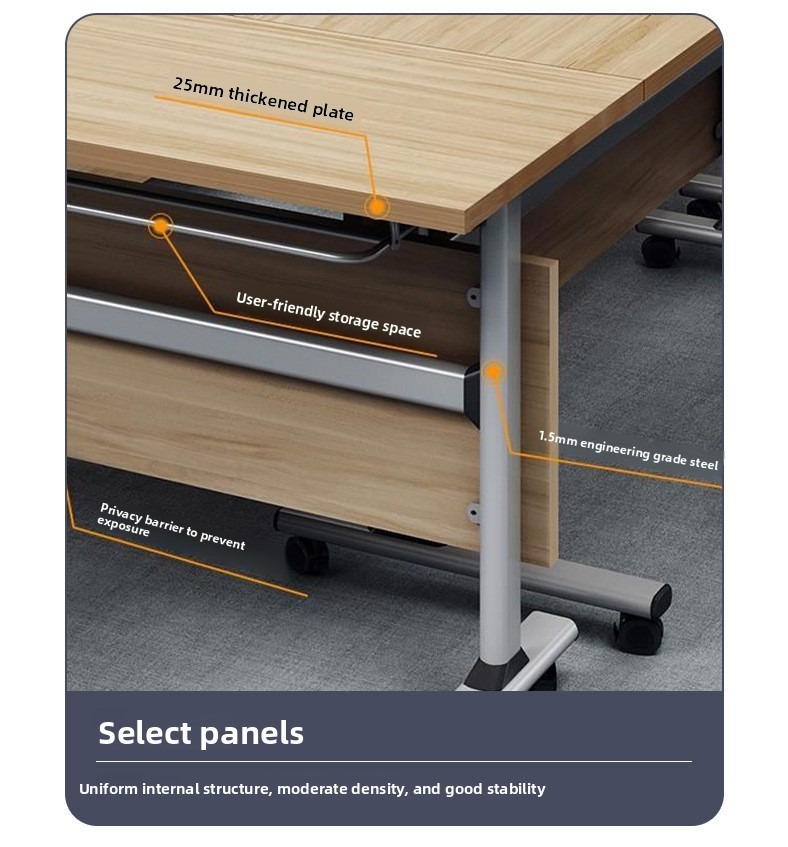 Office Table,White Conference Table,Buy Office Desk Wholesale Factory Direct Selling Foldable Conference Table with Wheels Removable for Home Office Table Furniture Use Modern