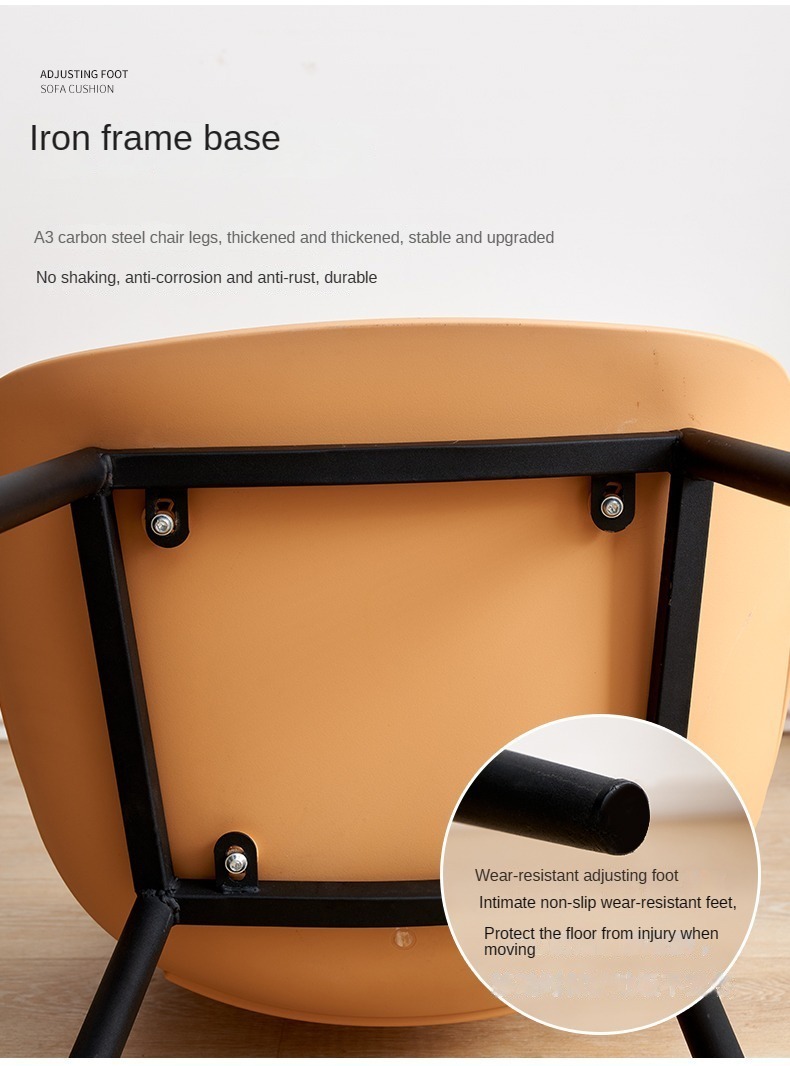 Restaurant Chair , Thickened Restaurant Chair , Iron Thickened Restaurant Chair,Wholesale Stable Durable Modern Plastic Dining Chairs with Metal Legs Indoor Outdoor Universal for Commercial Home Use
